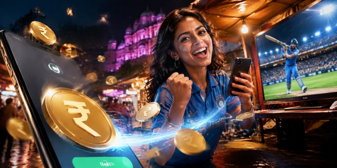 Mobile user making a deposit via UPI in Mumbai